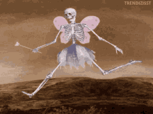 Skeleton Fairy Hunting GIF - Skeleton Fairy Hunting Skeleton GIFs