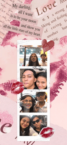 a collage of photos with the words love on the top
