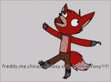 weird freddy foxy chica dance