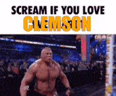 Clemson University Scream If You Love GIF