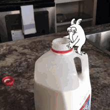 thirsty drink milk