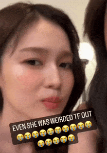 Even She Was Weirded Tf Out Milklove GIF - Even She Was Weirded Tf Out Milklove Gmmtv Girls GIFs
