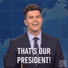 Thats Our President Saturday Night Live GIF - Thats Our President Saturday Night Live Our President GIFs