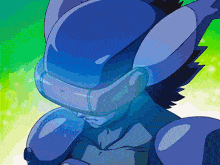 a cartoon character wearing a virtual reality headset with a heart on it