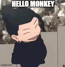 Geto Hello GIF - Geto Hello Monkey GIFs