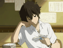 Anime Houtarou GIF - Anime Houtarou Reading GIFs