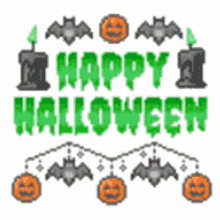 Happy Halloween Bats GIF - Happy Halloween Bats Pumpkin GIFs