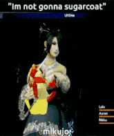a screenshot of a video game with the words " im not gonna sugarcoat "