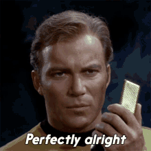 Perfectly Alright James T Kirk GIF - Perfectly Alright James T Kirk William Shatner GIFs