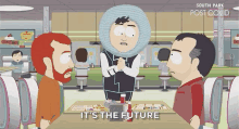 Its The Future Weve Learned To Just Get Along And Love Each Other GIF - Its The Future Weve Learned To Just Get Along And Love Each Other Kyle Broflovski GIFs