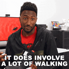 It Does Involve A Lot Of Walking Marques Brownlee GIF