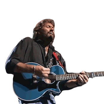 Playing Guitar Barry Gibb Sticker - Playing Guitar Barry Gibb Bee Gees Stickers