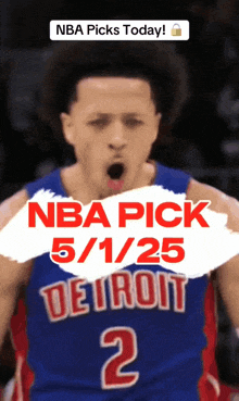 a basketball player wearing a detroit jersey with the number 2