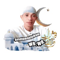 a picture of a man with the words assalamualaikum wr.wb.