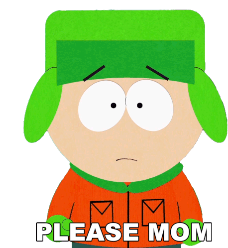 Please Mom Kyle Broflovski Sticker - Please Mom Kyle Broflovski South Park Stickers