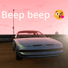 the word beep that is on a car