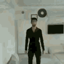 Man Turns Into Dancing Skeleton GIF