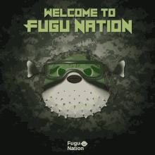 Puffersquad Waving Army Welcome GIF - Puffersquad Waving Army Welcome Welcome To Fugu Nation GIFs