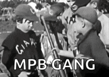 Knobbing Up Our Gang GIF - Knobbing Up Our Gang Baseball GIFs