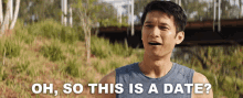 Oh So This Is A Date Solomon GIF - Oh So This Is A Date Solomon Harry Shum Jr GIFs