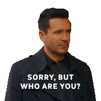a man in a trench coat is asking who are you