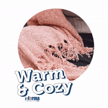 blanket textile pink warm cozy