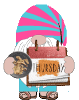 Days Of The Week Gnome Sticker