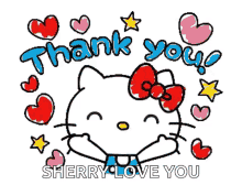 thank you thanks hello kitty love hearts