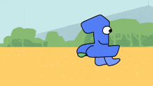 a cartoon of a frog and a number four standing next to each other