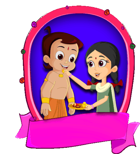 Happy Bhai Dooj Chutki Sticker - Happy Bhai Dooj Chutki Chhota Bheem -  Discover & Share GIFs