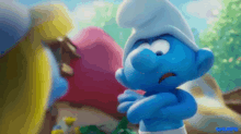 That Makes Me Grumpy! Everything Makes You Grumpy. GIF - Hmph Smurfs Smurfs The Lost Village GIFs