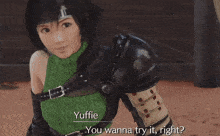 Yuffie Kisaragi Nudge GIF - Yuffie Kisaragi Nudge Final Fantasy Vii Rebirth GIFs