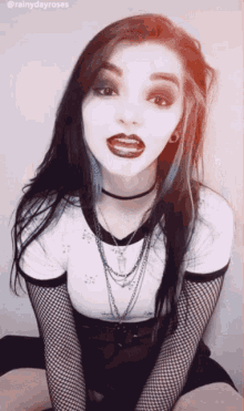 tiktok gothic goth emo girl