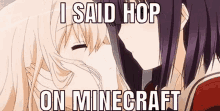 anime minecraft funny kissing