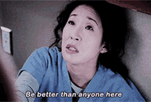 Greys Anatomy Cristina Yang GIF - Greys Anatomy Cristina Yang Be Better Than Anyone Here GIFs