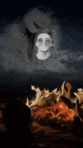 a blurry picture of a man and a woman with a dark background