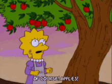 Apple Picking GIF - Apple Picking The Simpsons Lisa GIFs