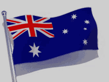 australia flag flag waver