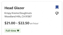 a screenshot of a head glazer crispy kreme doughnuts .