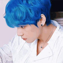 Taehyung Blue GIF - Taehyung Blue Bts GIFs