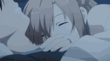 anime couples cuddles nuzzles snuggles