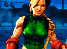 cammy from street fighter is shown in a cartoon