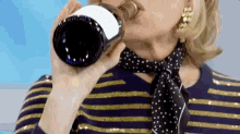 Chug A Lug GIF - Martha Stewart Drinking Champagne GIFs