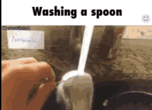 Washingspoon Wrongside GIF - Washingspoon Wrongside Splash GIFs