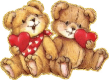 teddy bear hearts
