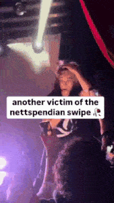 another victim of the nettspendian swipe is shown in a video