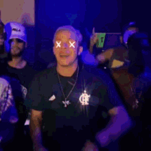 a man wearing a shirt that says charlotte rams