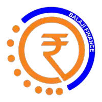 a logo for balaji finance with a currency symbol in the center