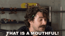 That Is A Mouthful James Pumphrey GIF - That Is A Mouthful James Pumphrey Donutmedia GIFs