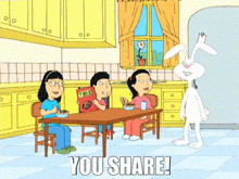 You Share Silly Rabbit GIF - You Share Silly Rabbit Kick GIFs
